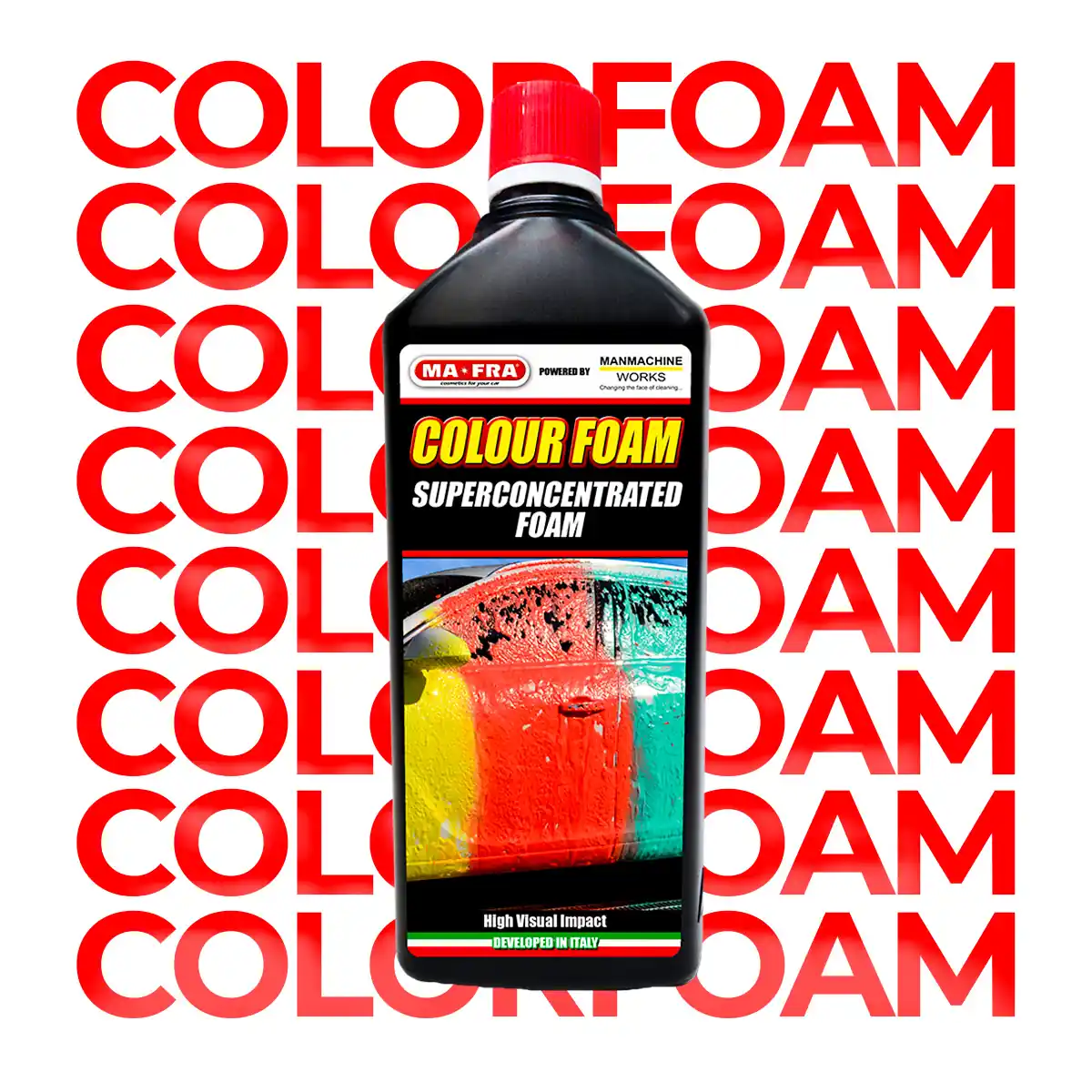 Mafra Car Wash Colour Foam Shampoo Red MA-CH-08 Vehicle Interior Cleaner  (1 L)