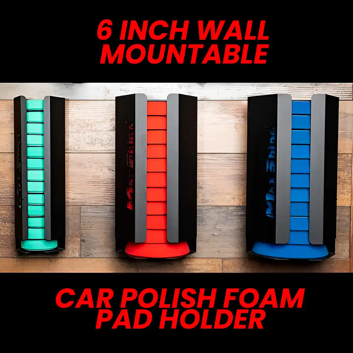 6" Foam Pads Holder, Quality Steel with Paint – Holder for Professional Detailing Tools