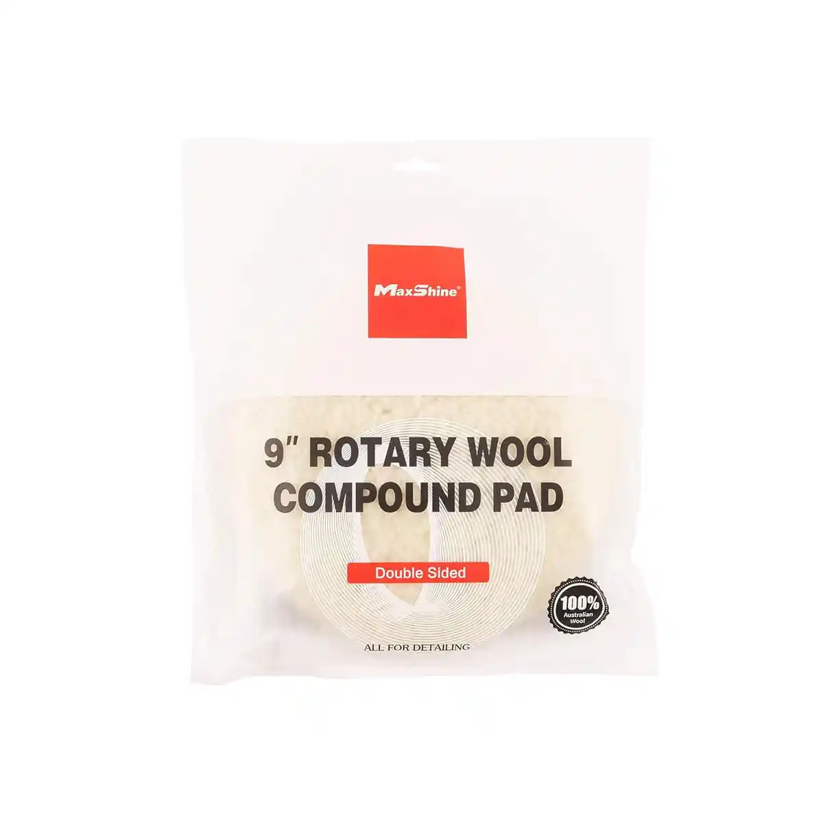 7" Single Side Australian Wool Pad – Wool Pad for Professional Detailing Tools