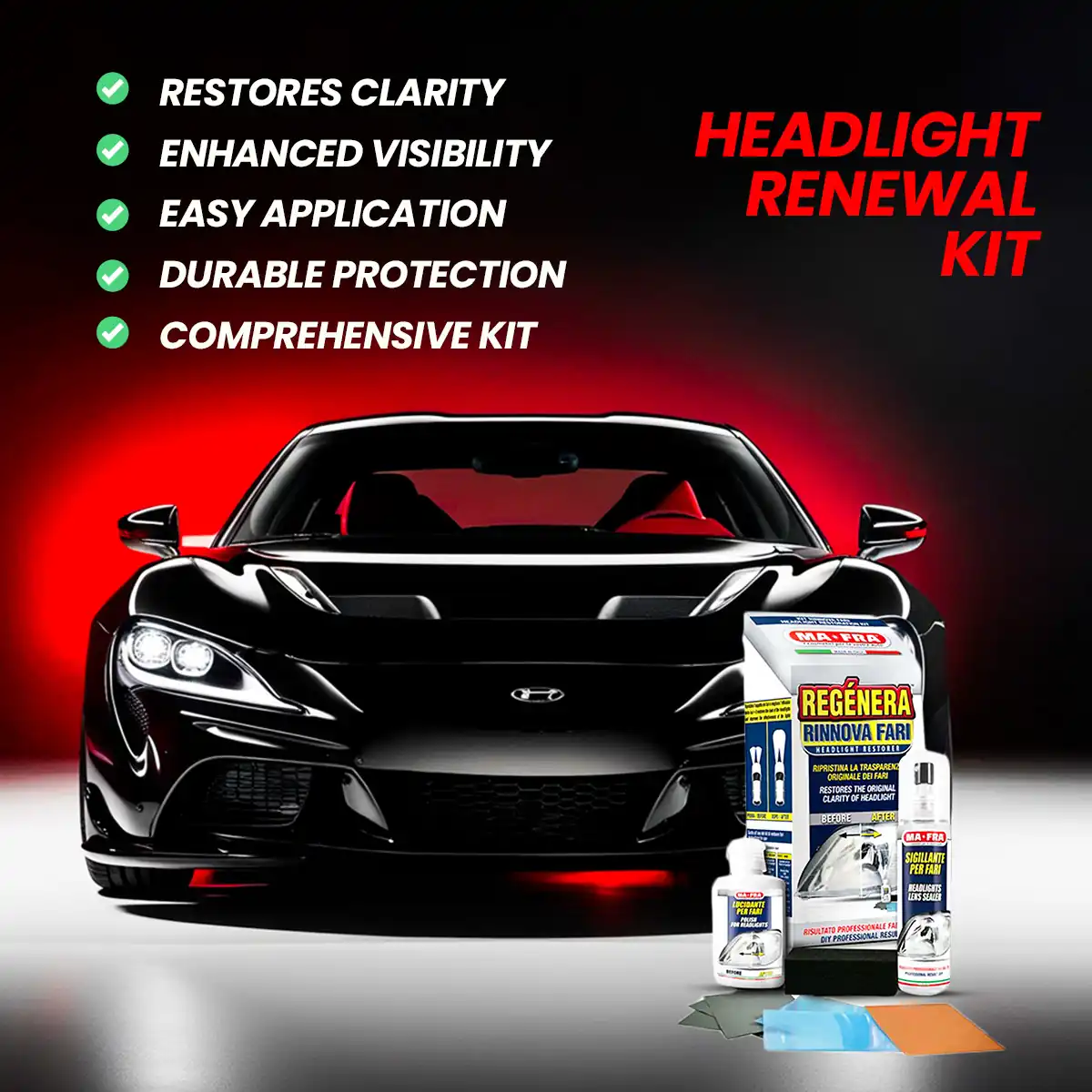 Headlight Kit – Headlight Restoration for Professional Exterior Care