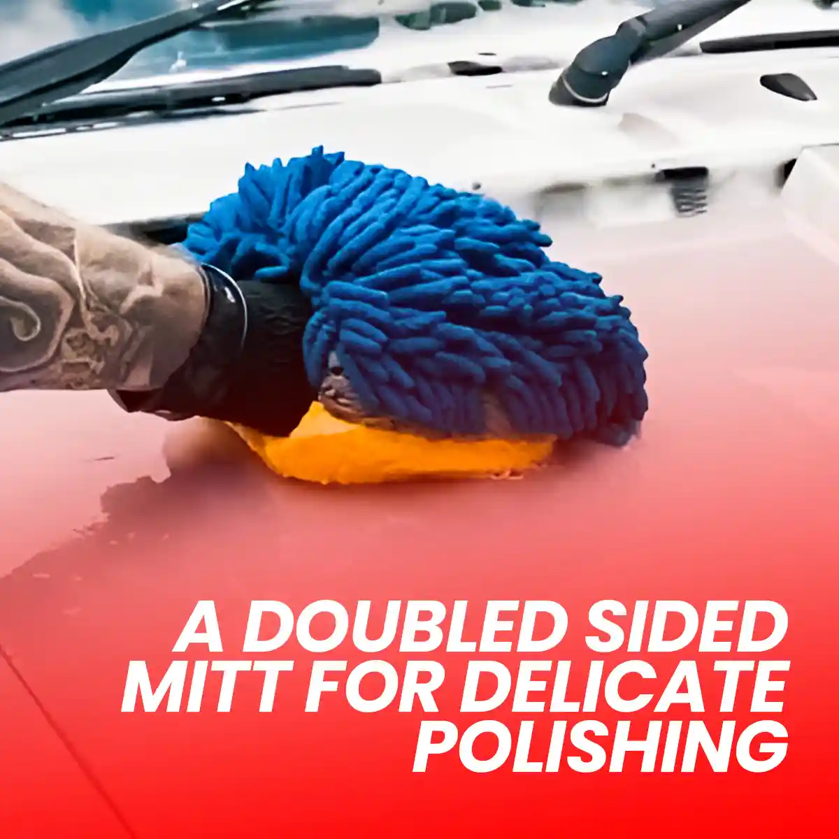 Microfiber Double Sided Mitt – Mitt for Professional Detailing Tools