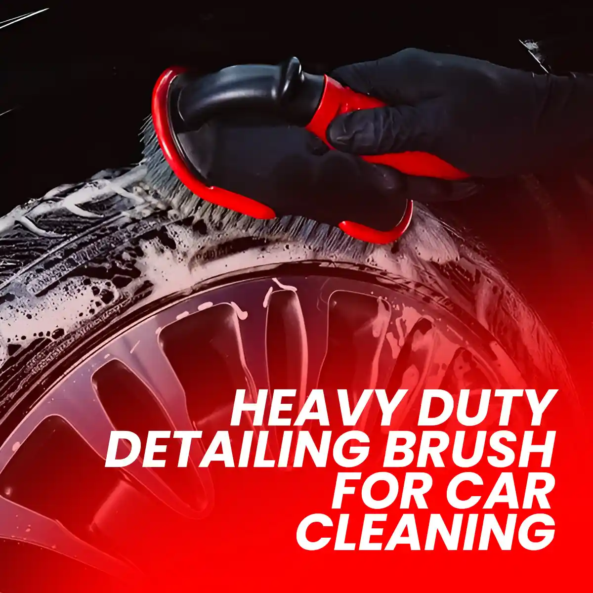 Tire & Carpet Scrub Brush – Heavy Duty for Deep Cleaning