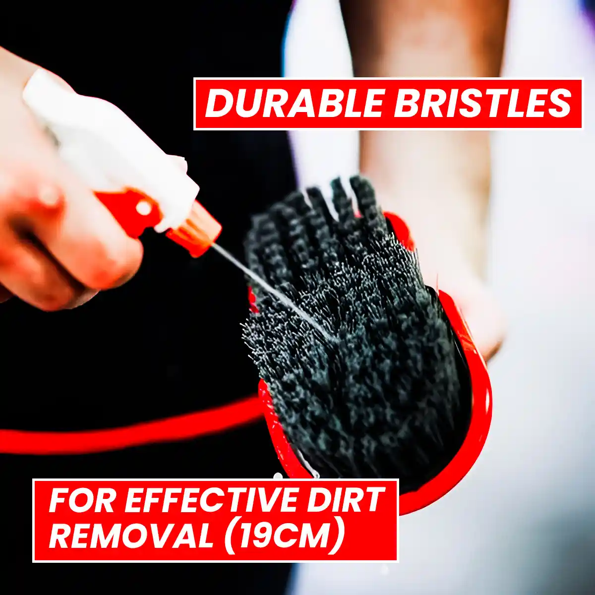 Tire & Carpet Scrub Brush – Heavy Duty for Deep Cleaning