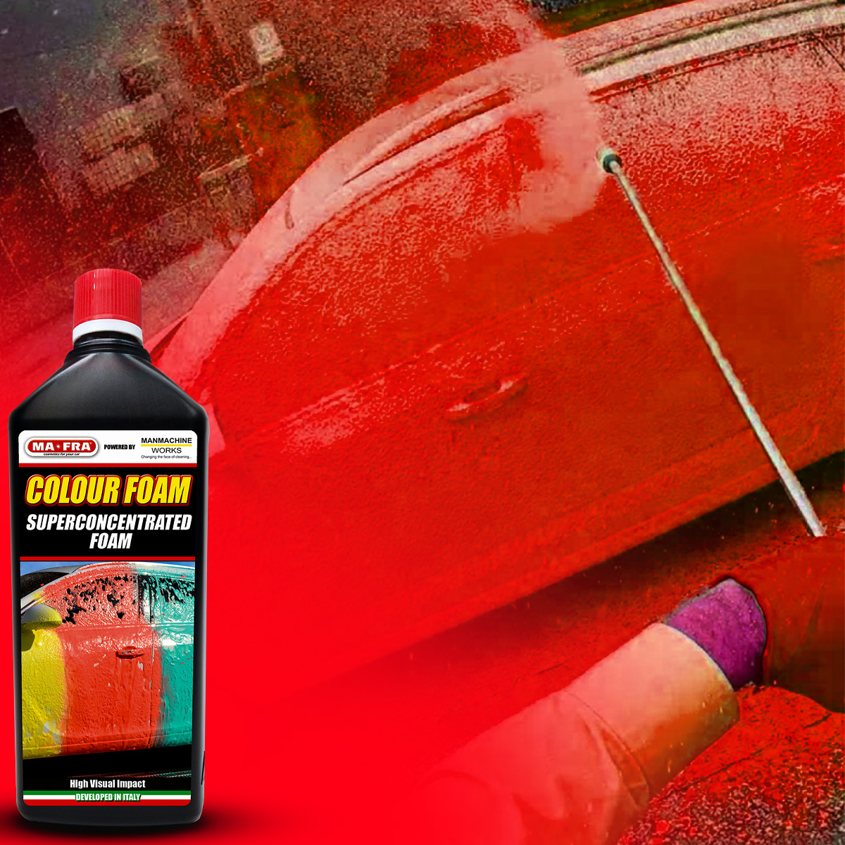 Colour Foam - Red – Foam for Professional Exterior Care