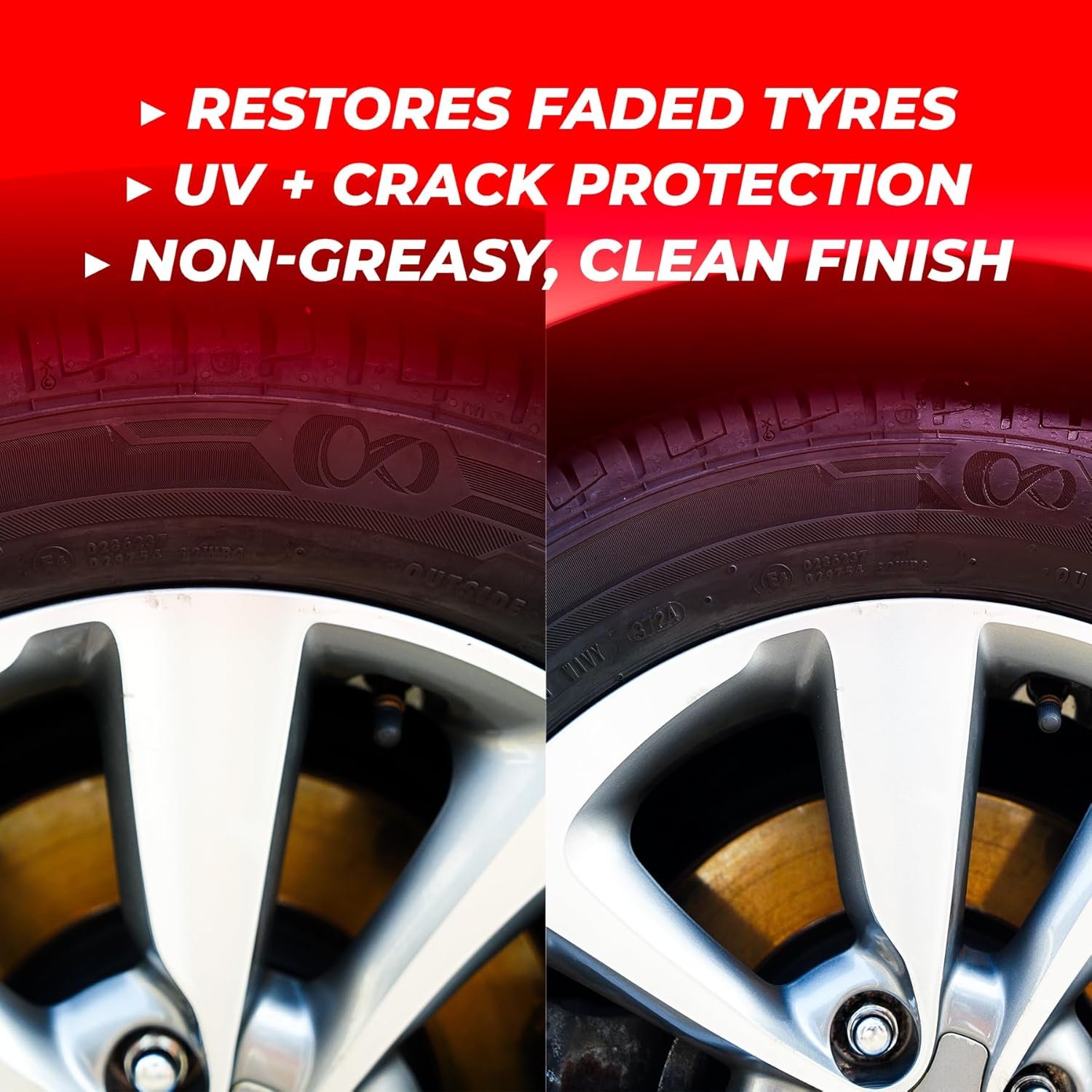 MAFRA Black 3Plus and 500ml Tire Blackener & Shiner | Renews, Softens & Protects Car Tyres - Image 5