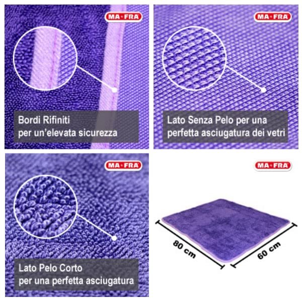 Super Dryer Microfiber Cloth 620GSM (60x80cm) | Ultra Absorbent, Lint & Streak-Free Drying Towel for Car, Bike & Windows | Hairless Part for Glass Cleaning - Image 5