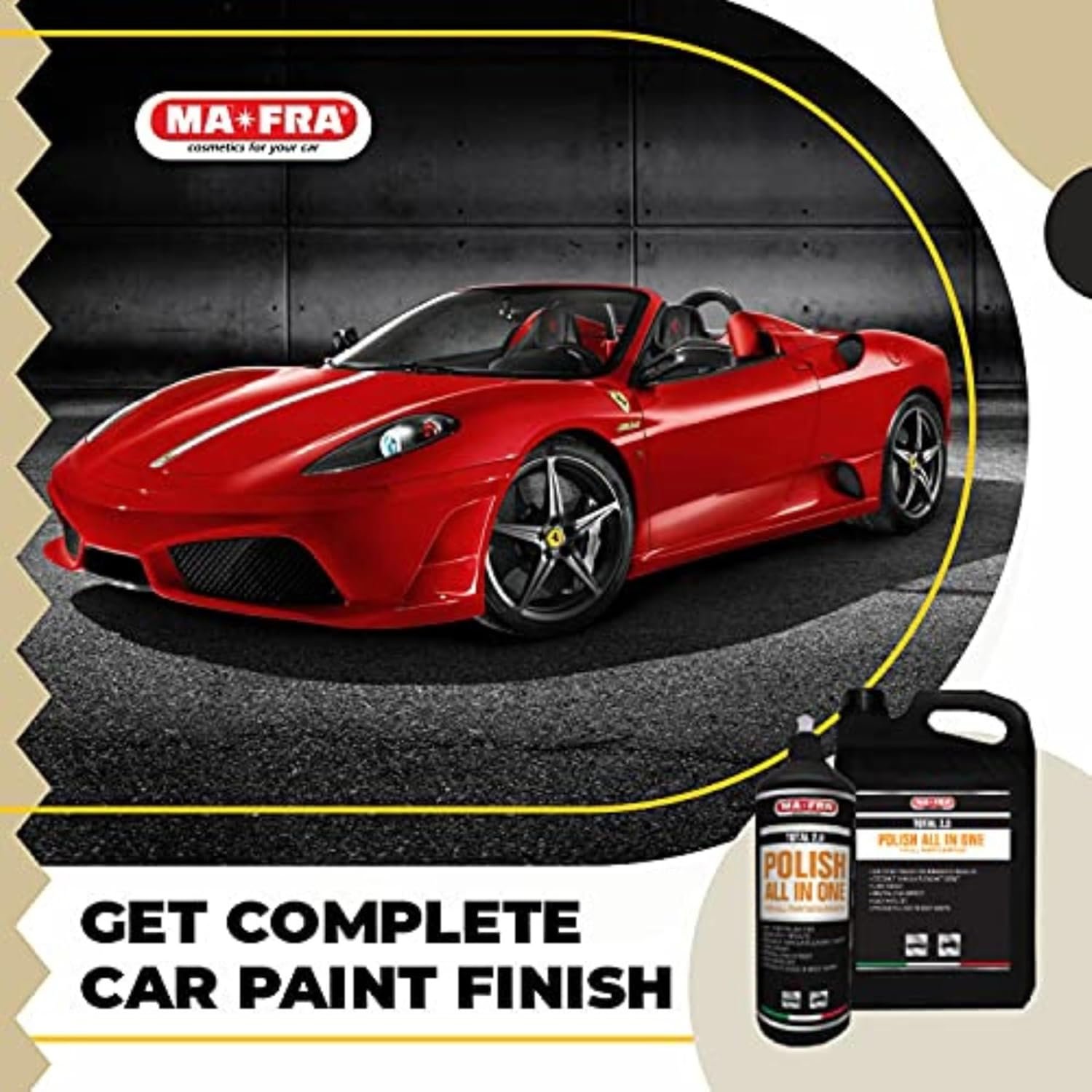 MAFRA Total 2.0 All-In-One Car Polish | Cut, Gloss & Wax | One Step Polish, Microparticle Compound, No Dust, Easy Clean | 1000ml - Image 4