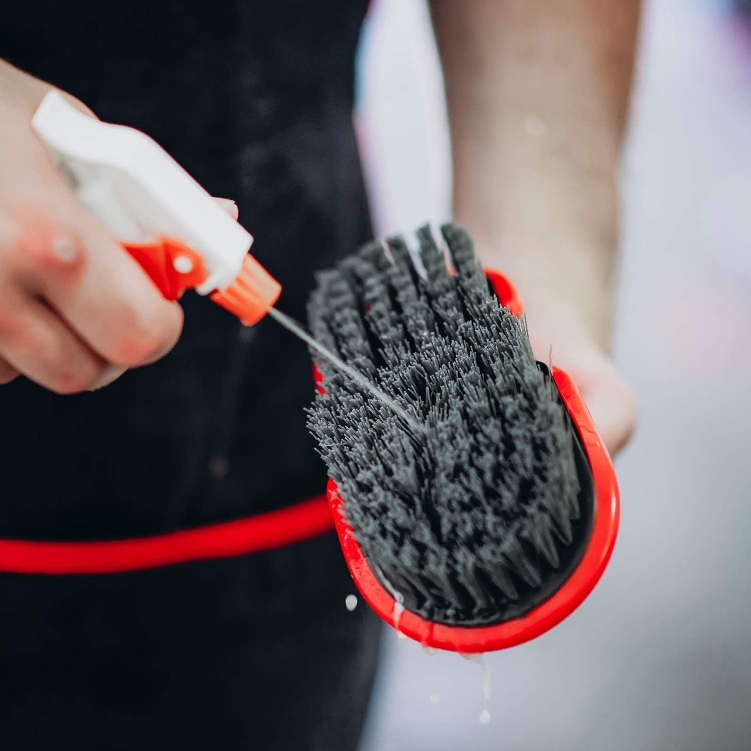 MaxShine Tire & Carpet Scrub Brush 19cm | Heavy-Duty Bristles for Deep Cleaning | Tyre Detailing Brush | Rug & Carpet Cleaning Brush - Image 3