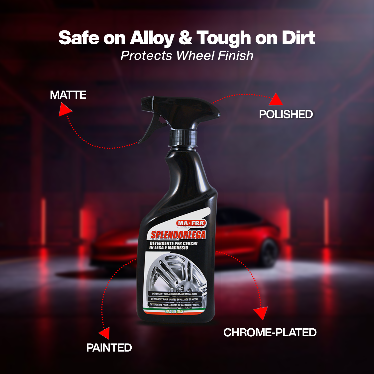Mafra Splendorlega (500 ml) and Tyre & Alloy Cleaner for Professional Exterior Care - Image 5