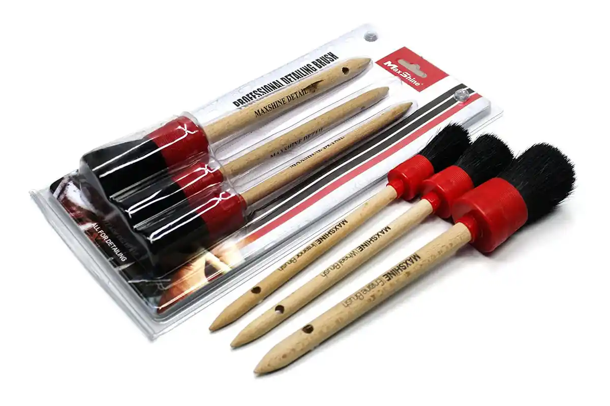 Maxshine Detailing Brush Set 3 Pack for Car Cleaning and Care