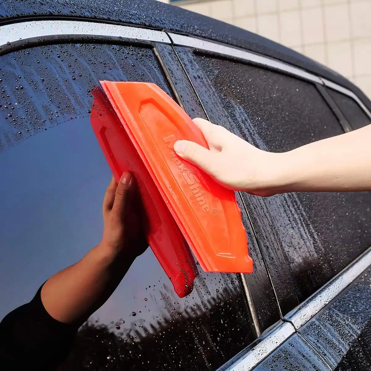 Maxshine Silicone Soft Water Blade with Anti-Slip Handle for Quick