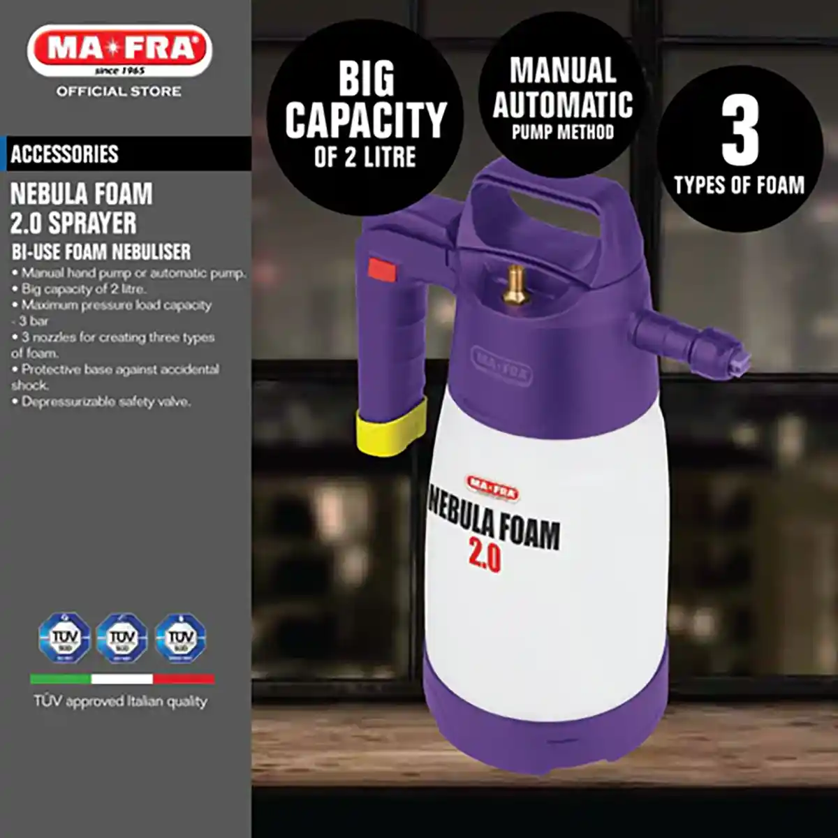 Mafra Nebula Foam Prewash for Car Wash and Detailing