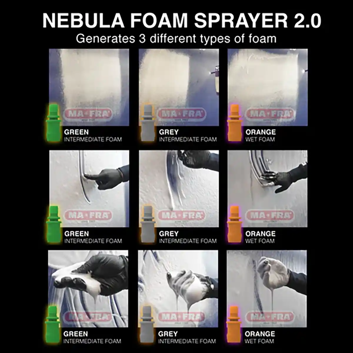 Mafra Nebula Foam for Professional Car Wash and Exterior Detailing
