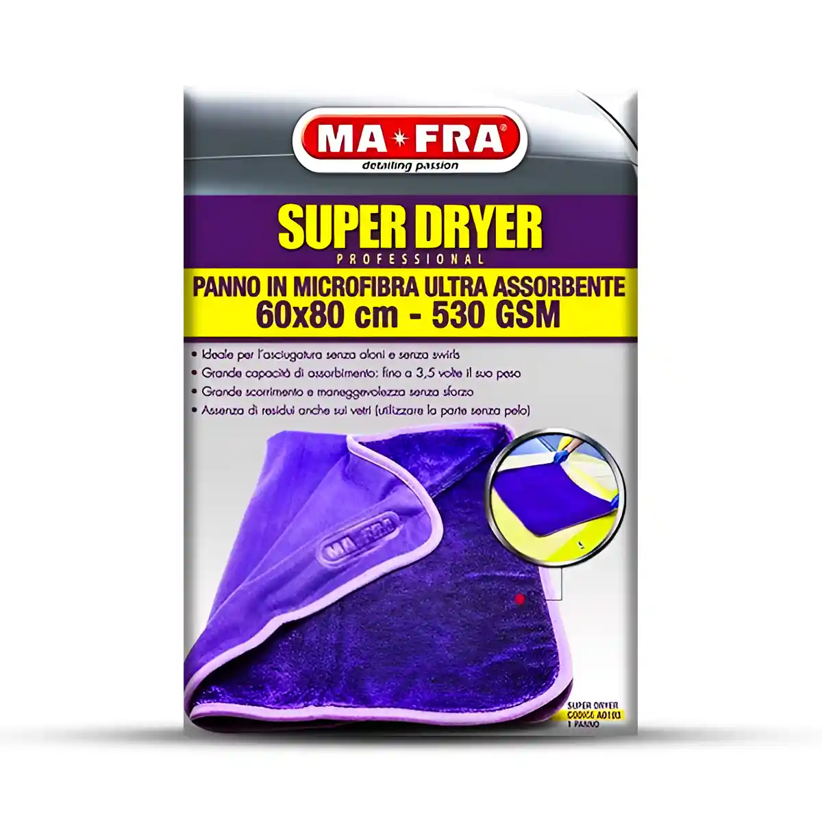 Mafra Ultra Microfiber Drying Towel 60x80cm for Car Detailing