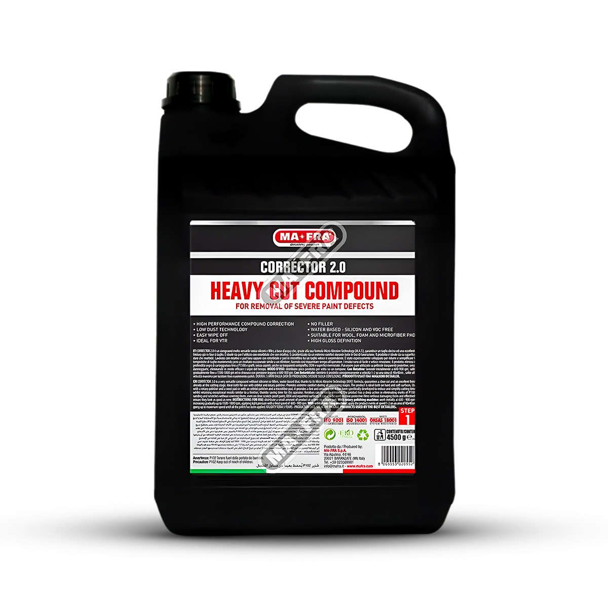 Mafra Corrector 3.0 4500g Rubbing Compound for Professional Car Care