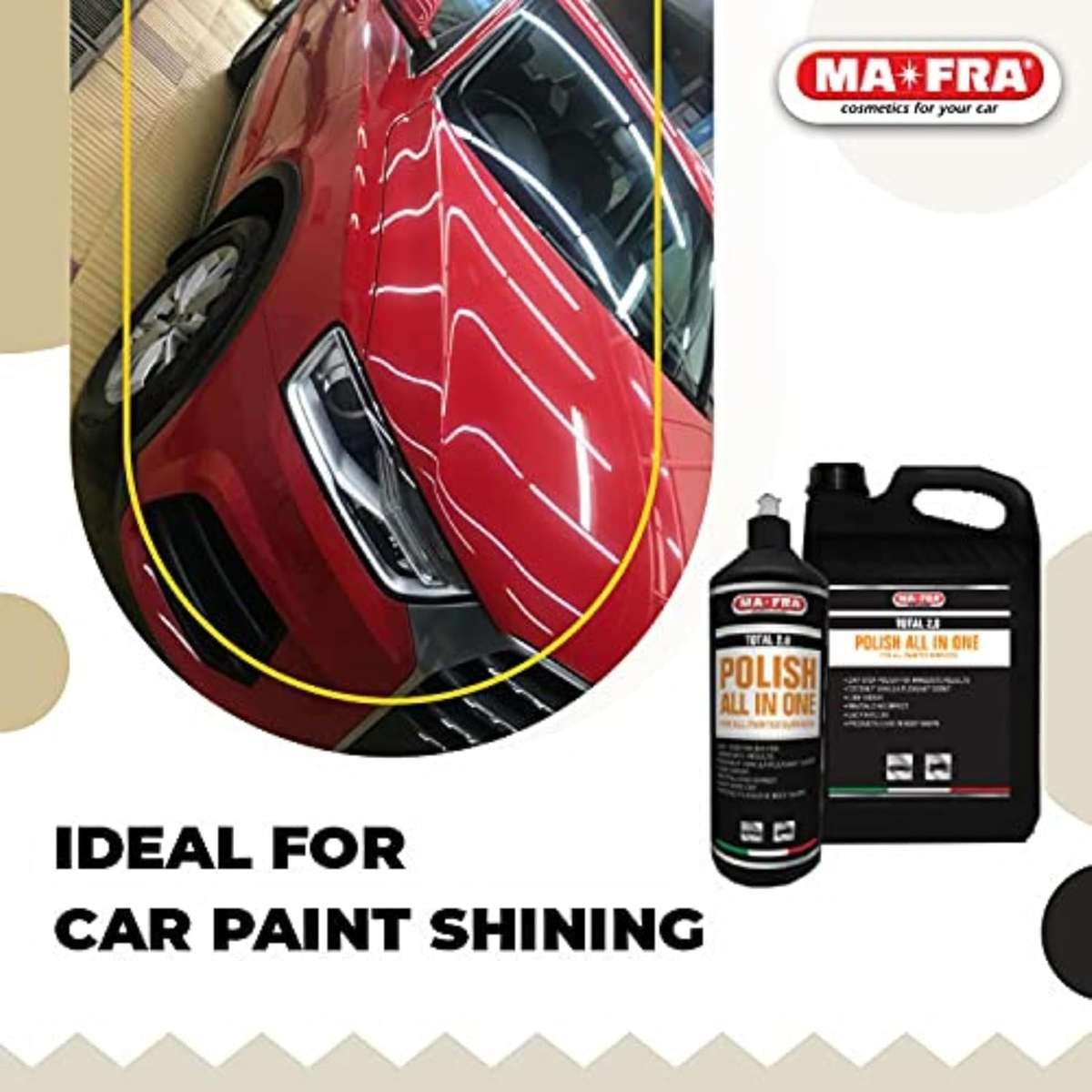 Mafra Total 2.0 Car Polish 1000ml for Paint Correction and Gloss